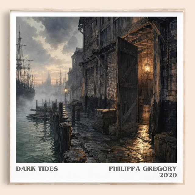 Dark Tides Literary Art Print by Philippa Gregory