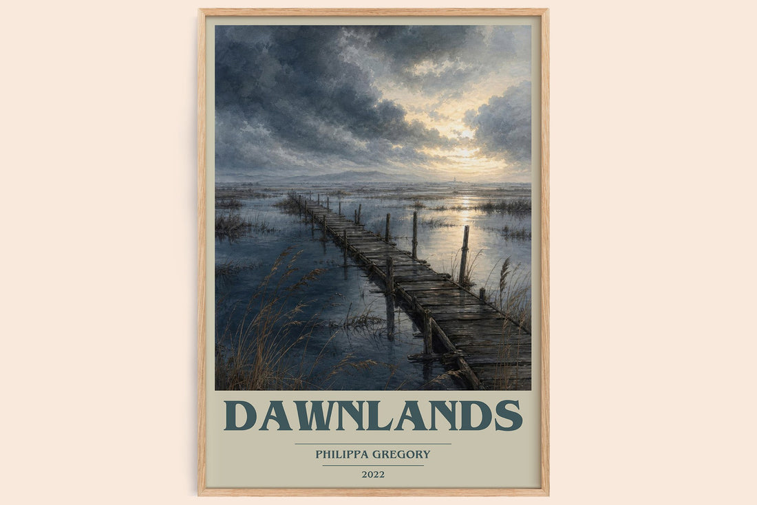 Dawnlands book cover book poster by Philippa Gregory – framed literary art print