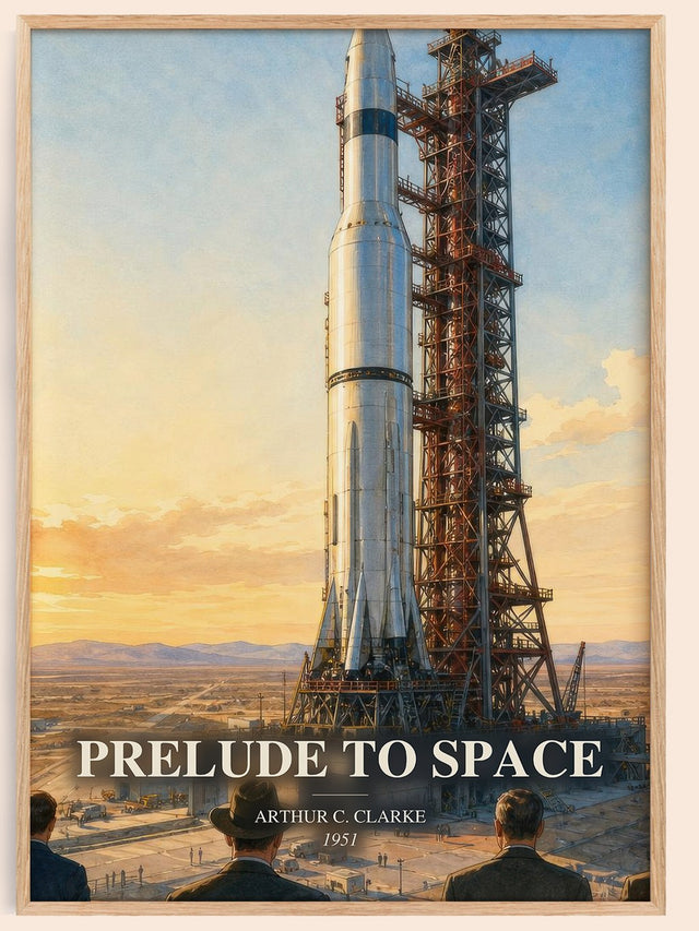 Prelude to Space Book Watercolour Illustration by Arthur C. Clarke