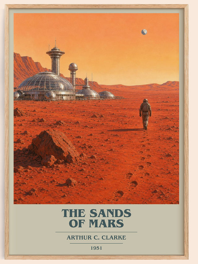 The Sands of Mars Book Cover Poster by Arthur C. Clarke