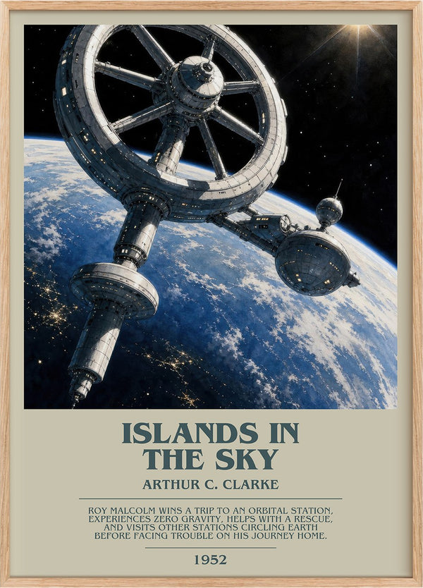 Islands in the Sky Bookish Wall Art by Arthur C. Clarke