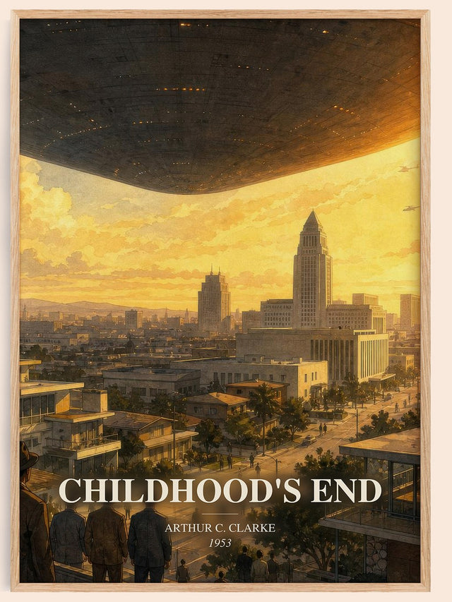 Childhood's End Book Watercolour Illustration by Arthur C. Clarke