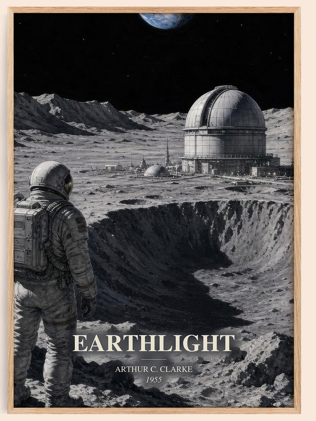 Earthlight Book Watercolour Illustration by Arthur C. Clarke