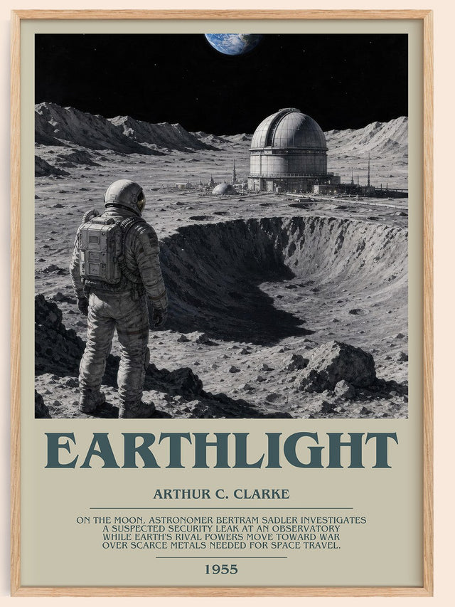 Earthlight Bookish Wall Art by Arthur C. Clarke