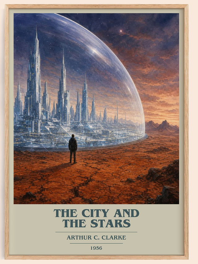 The City and the Stars Book Cover Poster by Arthur C. Clarke
