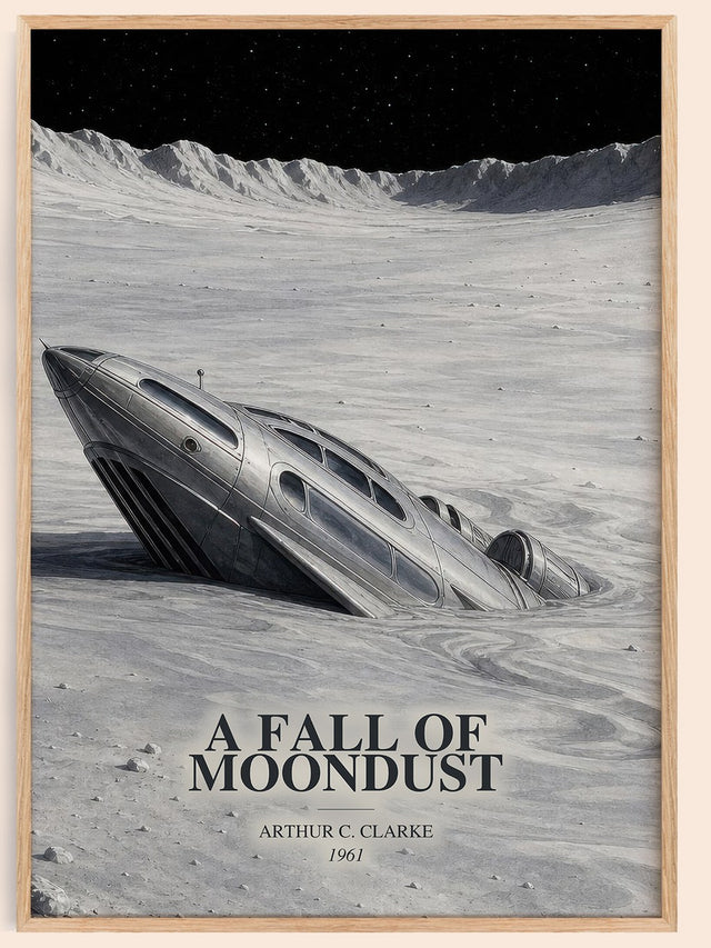 A Fall of Moondust Book Watercolour Illustration by Arthur C. Clarke