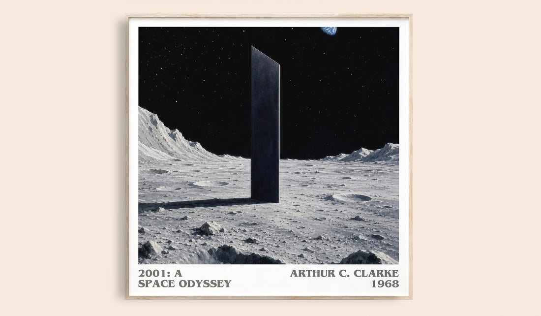 2001: A Space Odyssey literary book poster by Arthur C. Clarke – framed literary art print