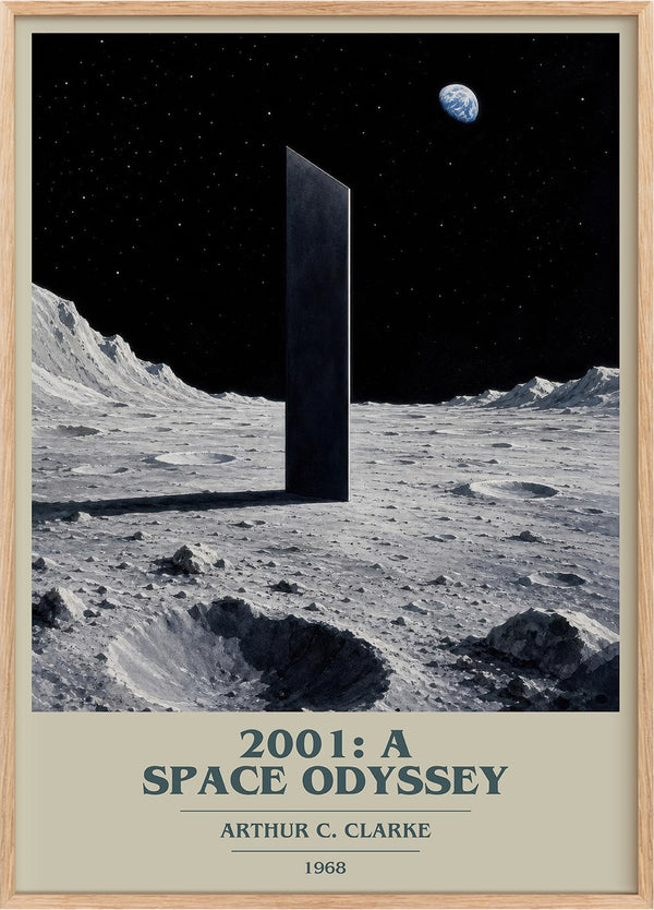 2001: A Space Odyssey Book Cover Poster by Arthur C. Clarke