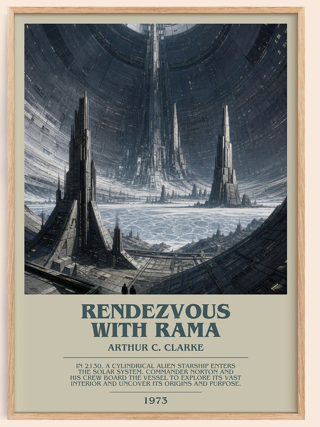 Rendezvous with Rama Bookish Wall Art by Arthur C. Clarke