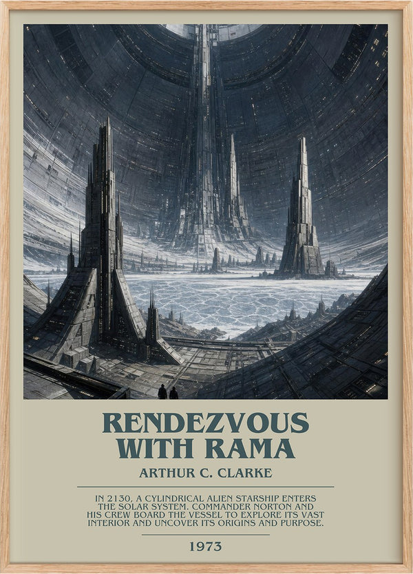 Rendezvous with Rama Bookish Wall Art by Arthur C. Clarke