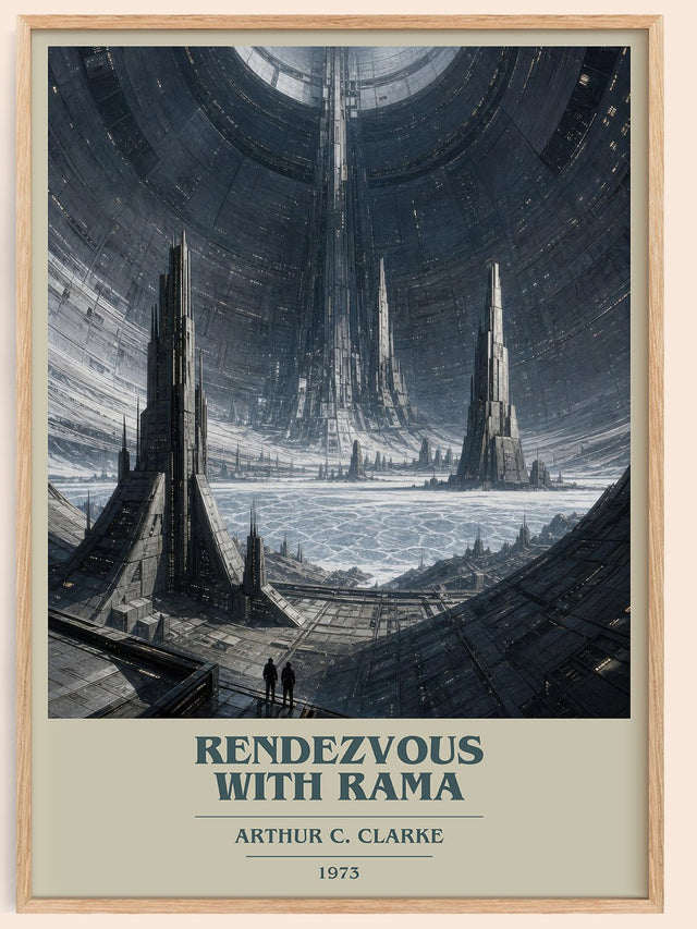Rendezvous with Rama Book Cover Poster by Arthur C. Clarke