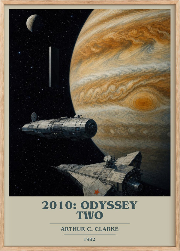 2010: Odyssey Two Book Cover Poster by Arthur C. Clarke