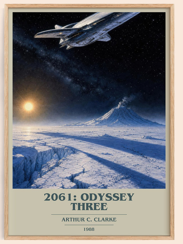 2061: Odyssey Three Book Cover Poster by Arthur C. Clarke