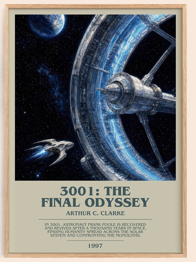 3001: The Final Odyssey Bookish Wall Art by Arthur C. Clarke