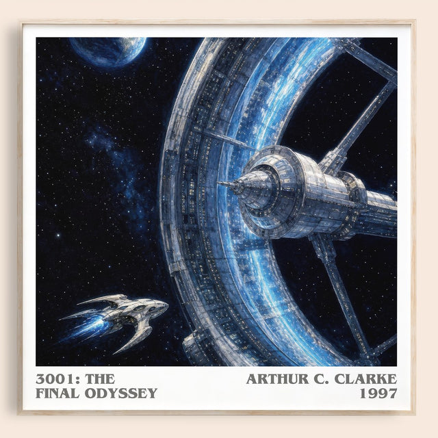 3001: The Final Odyssey Literary Art Print by Arthur C. Clarke