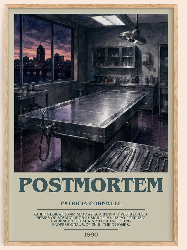 Postmortem Bookish Wall Art by Patricia Cornwell