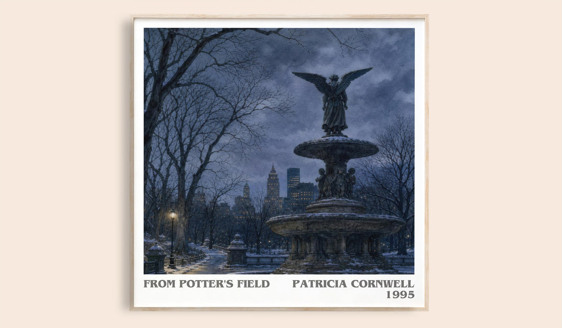 From Potter's Field literary book poster by Patricia Cornwell – framed literary art print