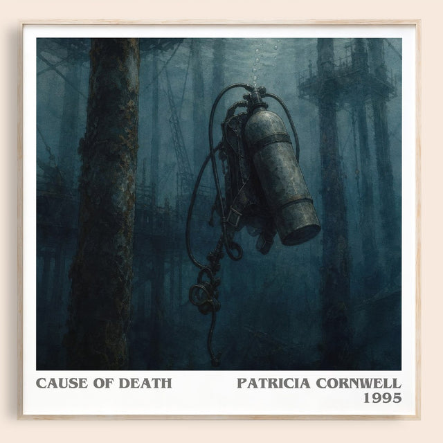 Cause of Death Literary Art Print by Patricia Cornwell