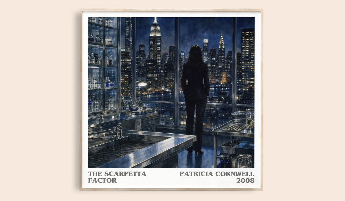 The Scarpetta Factor literary book poster by Patricia Cornwell – framed literary art print