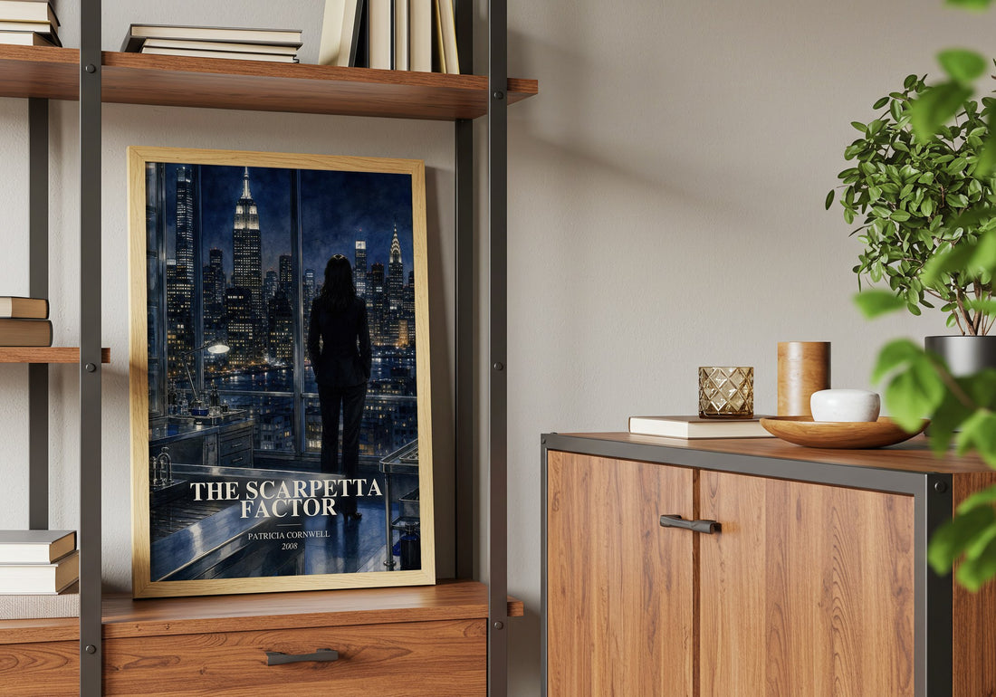 The Scarpetta Factor book watercolour illustration paper finish options – matte satin gloss