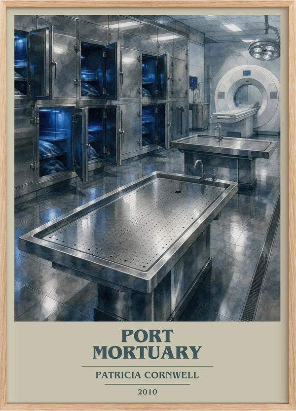 Port Mortuary Book Cover Poster by Patricia Cornwell