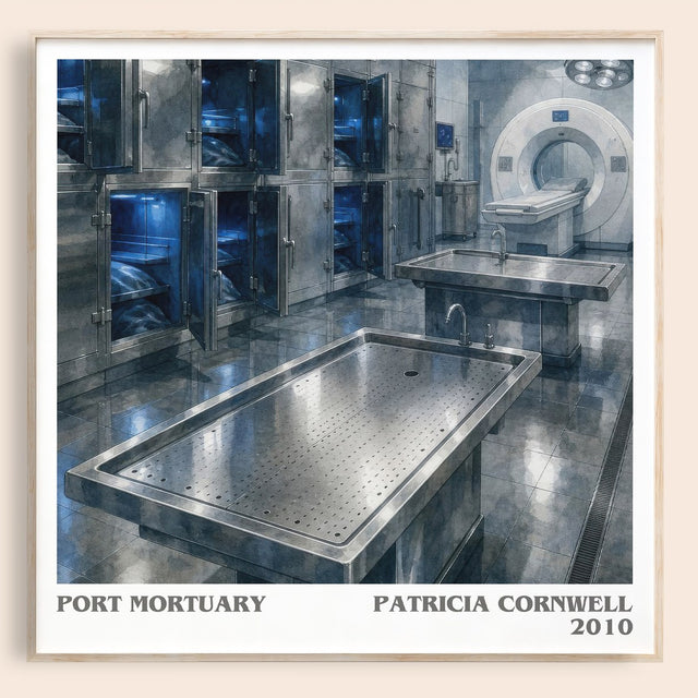 Port Mortuary Literary Art Print by Patricia Cornwell