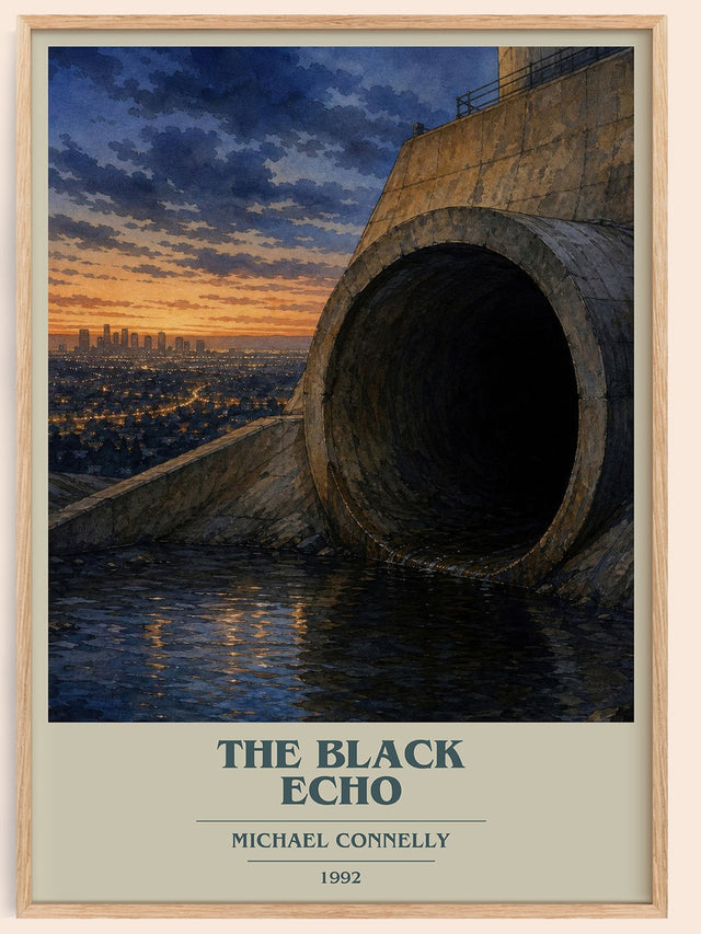 The Black Echo Book Cover Poster by Michael Connelly