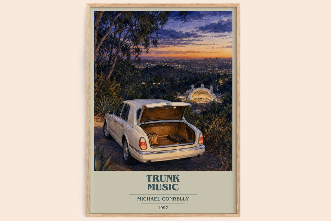 Trunk Music book cover book poster by Michael Connelly – framed literary art print