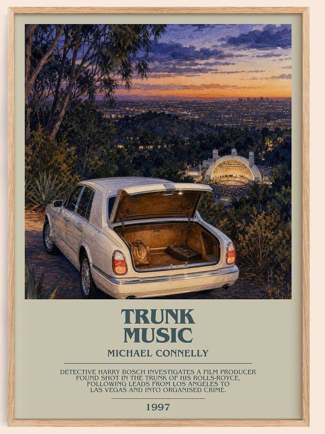 Trunk Music Bookish Wall Art by Michael Connelly