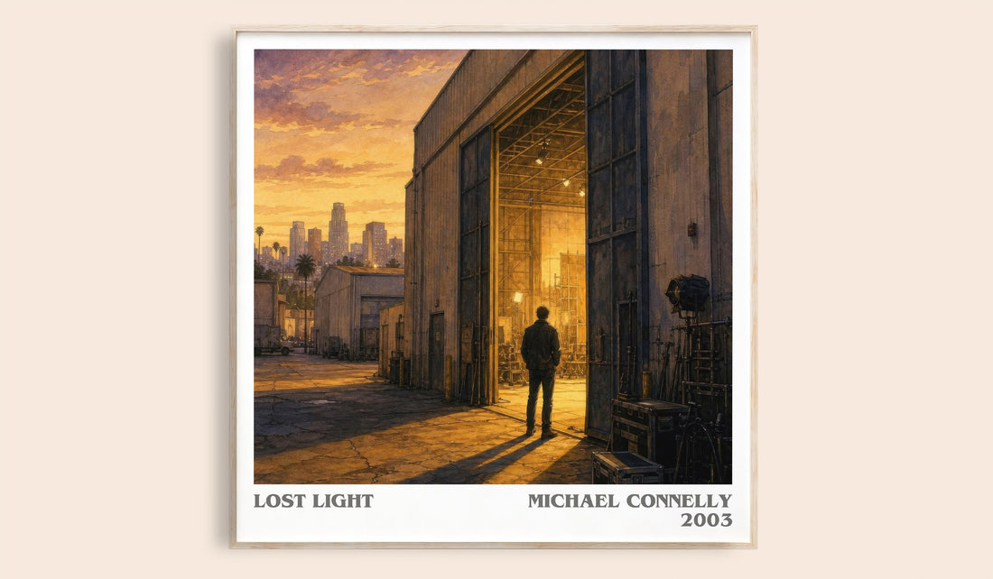 Lost Light literary book poster by Michael Connelly – framed literary art print