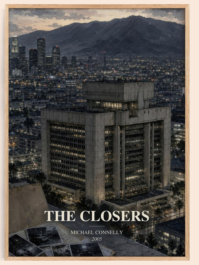 The Closers Book Watercolour Illustration by Michael Connelly