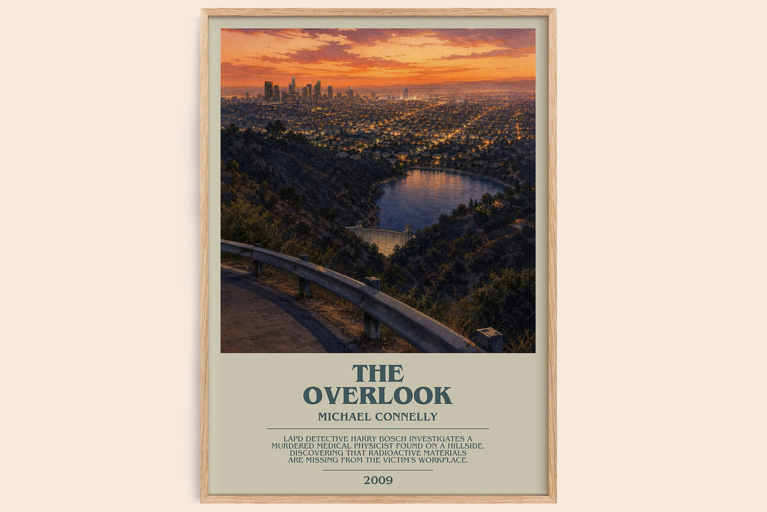 The Overlook bookish book poster by Michael Connelly – framed literary art print