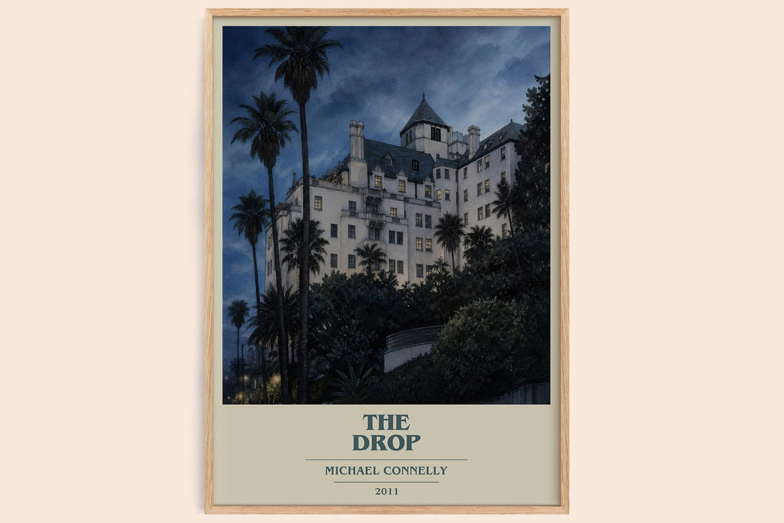 The Drop book cover book poster by Michael Connelly – framed literary art print