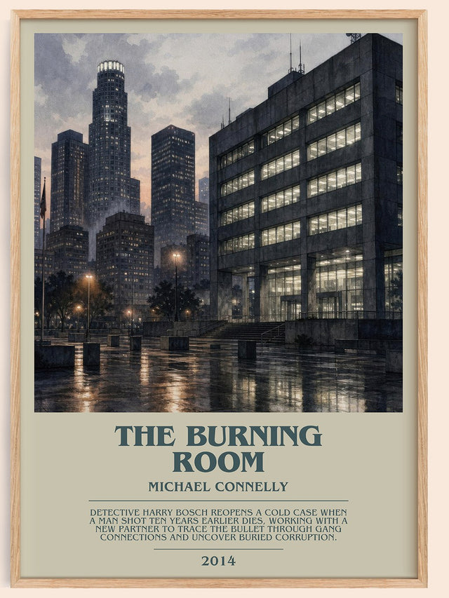 The Burning Room Bookish Wall Art by Michael Connelly