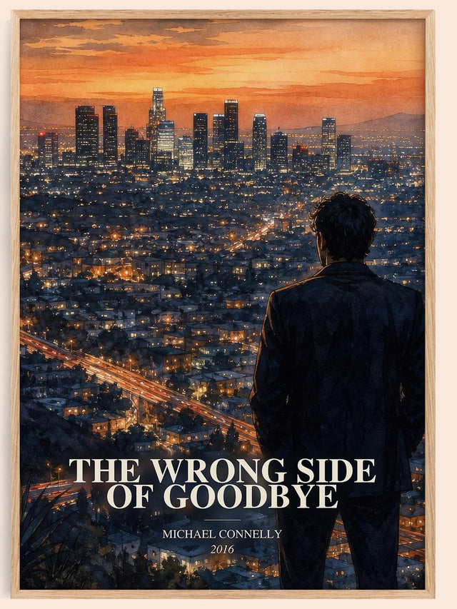 Wrong Side of Goodbye Book Watercolour Illustration by M. Connelly