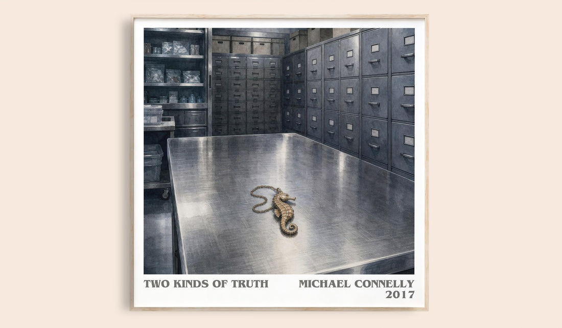 Two Kinds of Truth literary book poster by Michael Connelly – framed literary art print