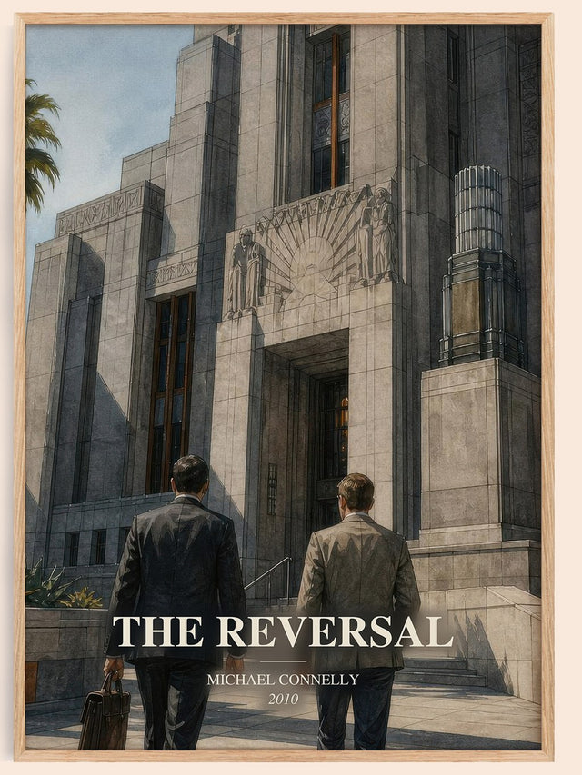 The Reversal Book Watercolour Illustration by Michael Connelly