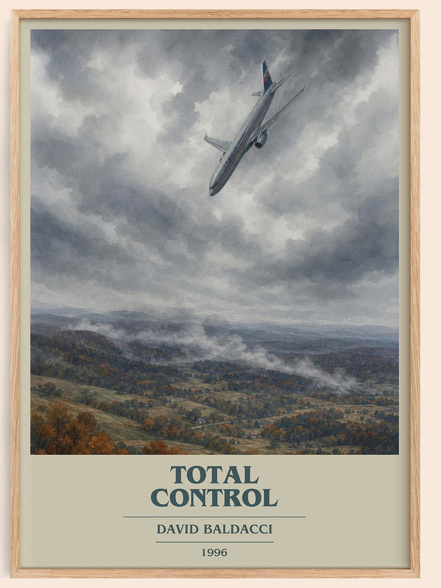 Total Control Book Cover Poster by David Baldacci