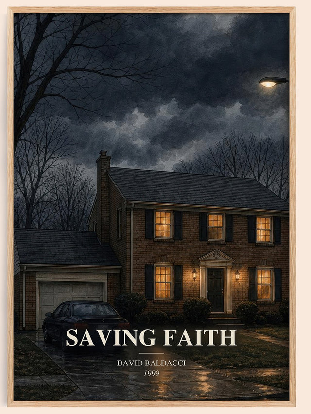 Saving Faith Book Watercolour Illustration by David Baldacci