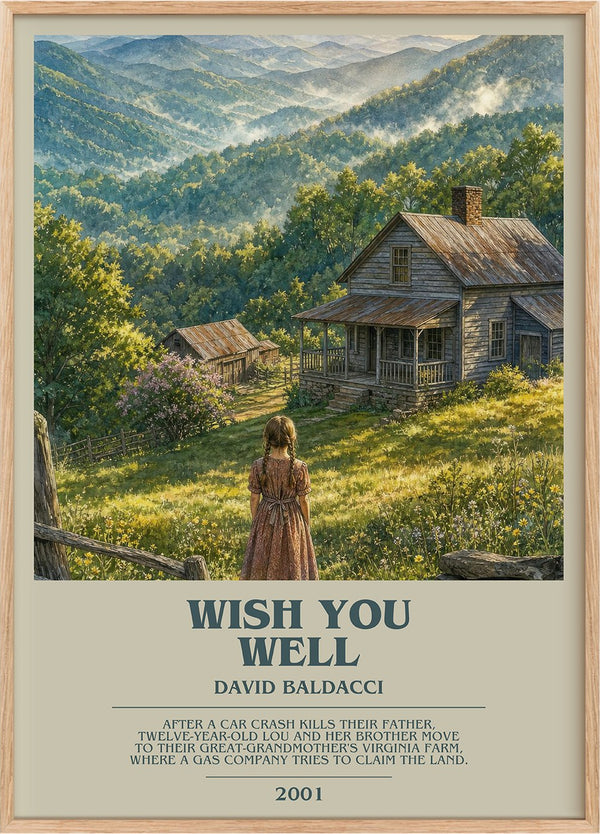 Wish You Well Bookish Wall Art by David Baldacci