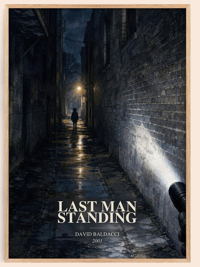 Last Man Standing Book Watercolour Illustration by David Baldacci