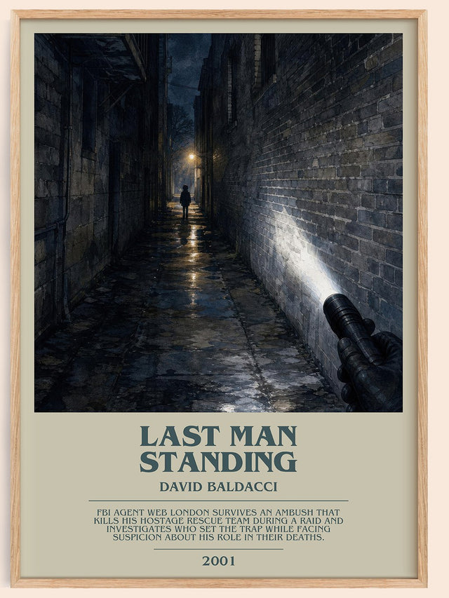 Last Man Standing Bookish Wall Art by David Baldacci