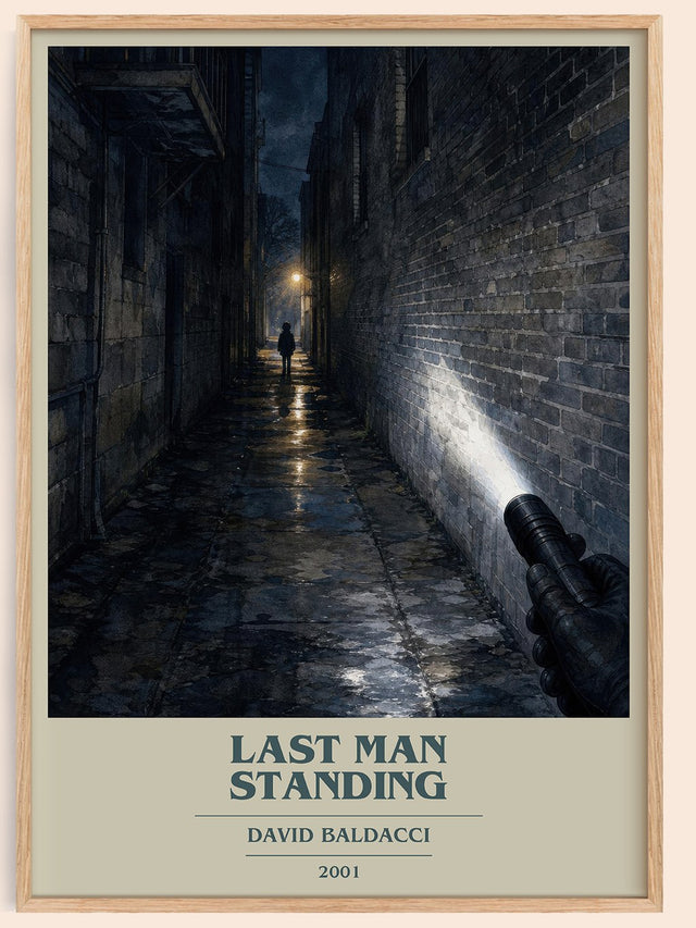 Last Man Standing Book Cover Poster by David Baldacci