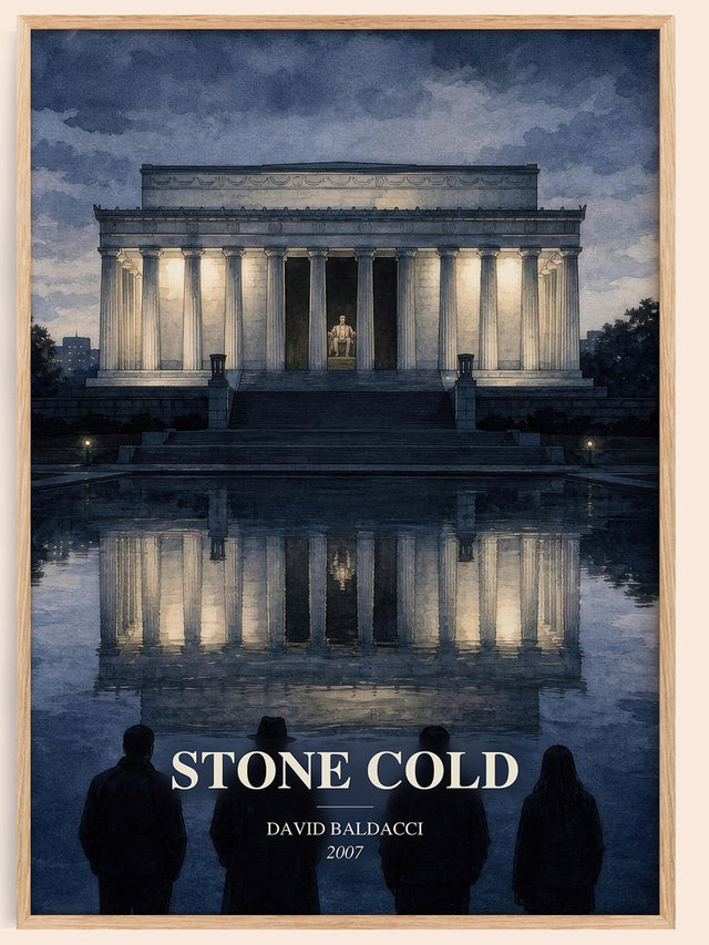 Stone Cold Book Watercolour Illustration by David Baldacci