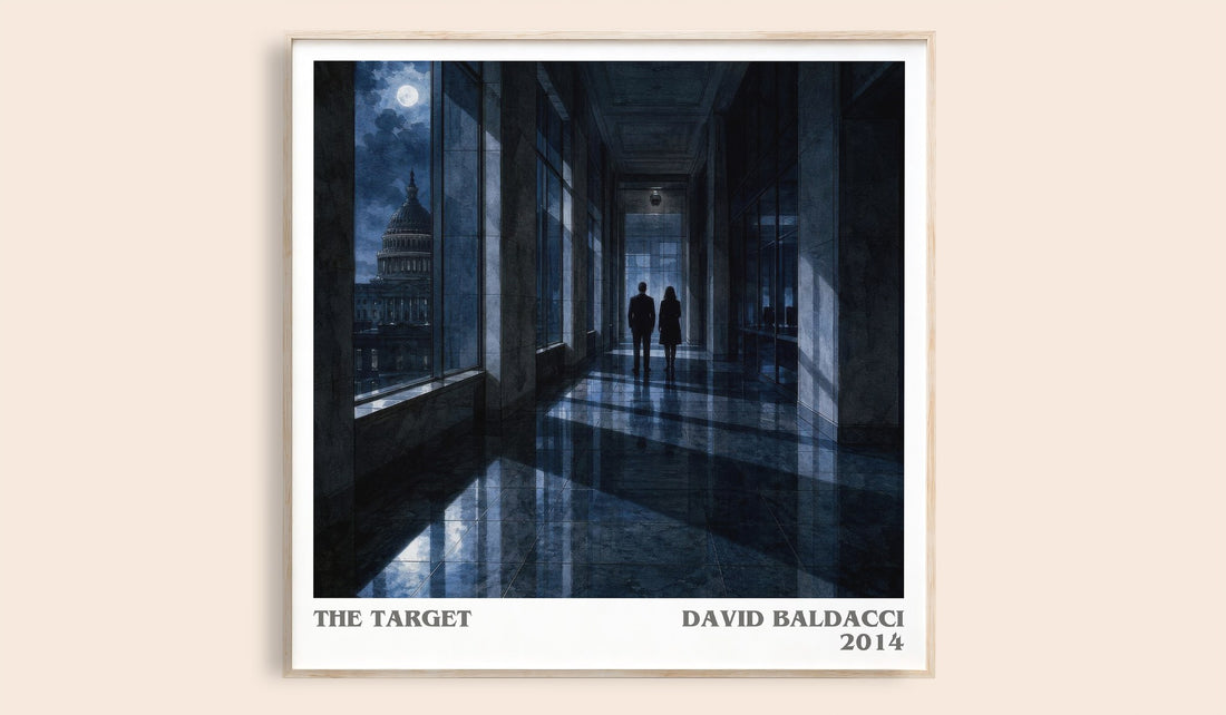 The Target literary book poster by David Baldacci – framed literary art print