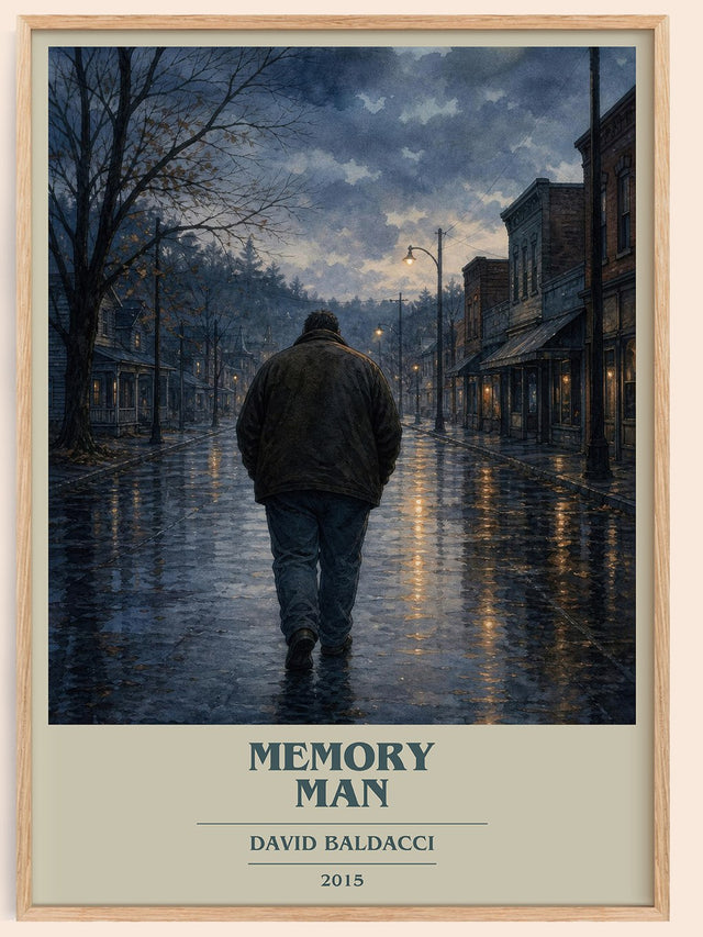Memory Man Book Cover Poster by David Baldacci