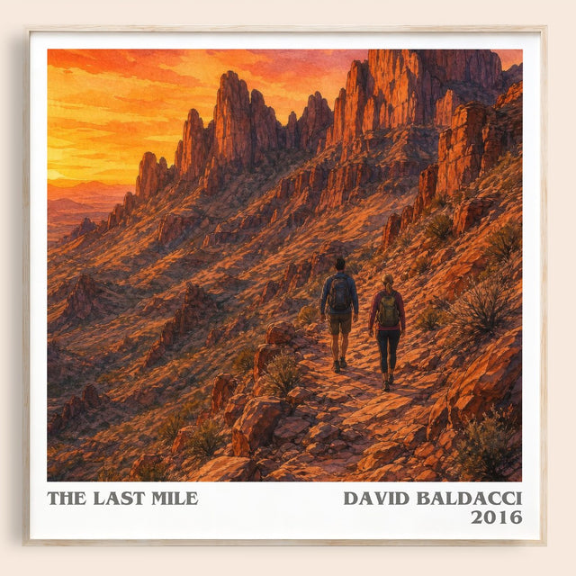 The Last Mile Literary Art Print by David Baldacci