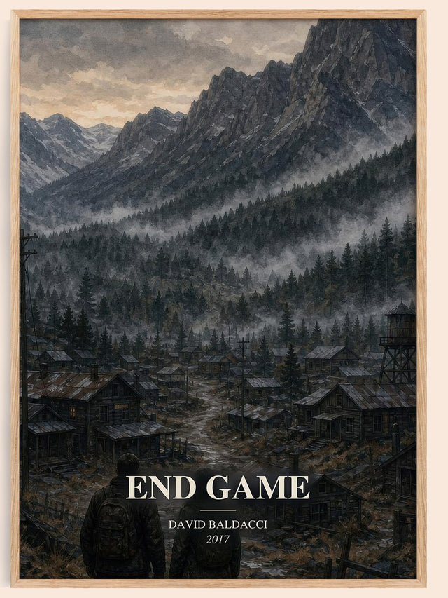 End Game Book Watercolour Illustration by David Baldacci