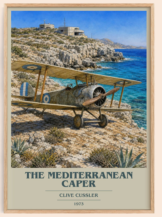 The Mediterranean Caper Book Cover Poster by Clive Cussler