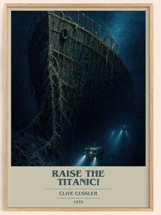 Raise the Titanic! Book Cover Poster by Clive Cussler